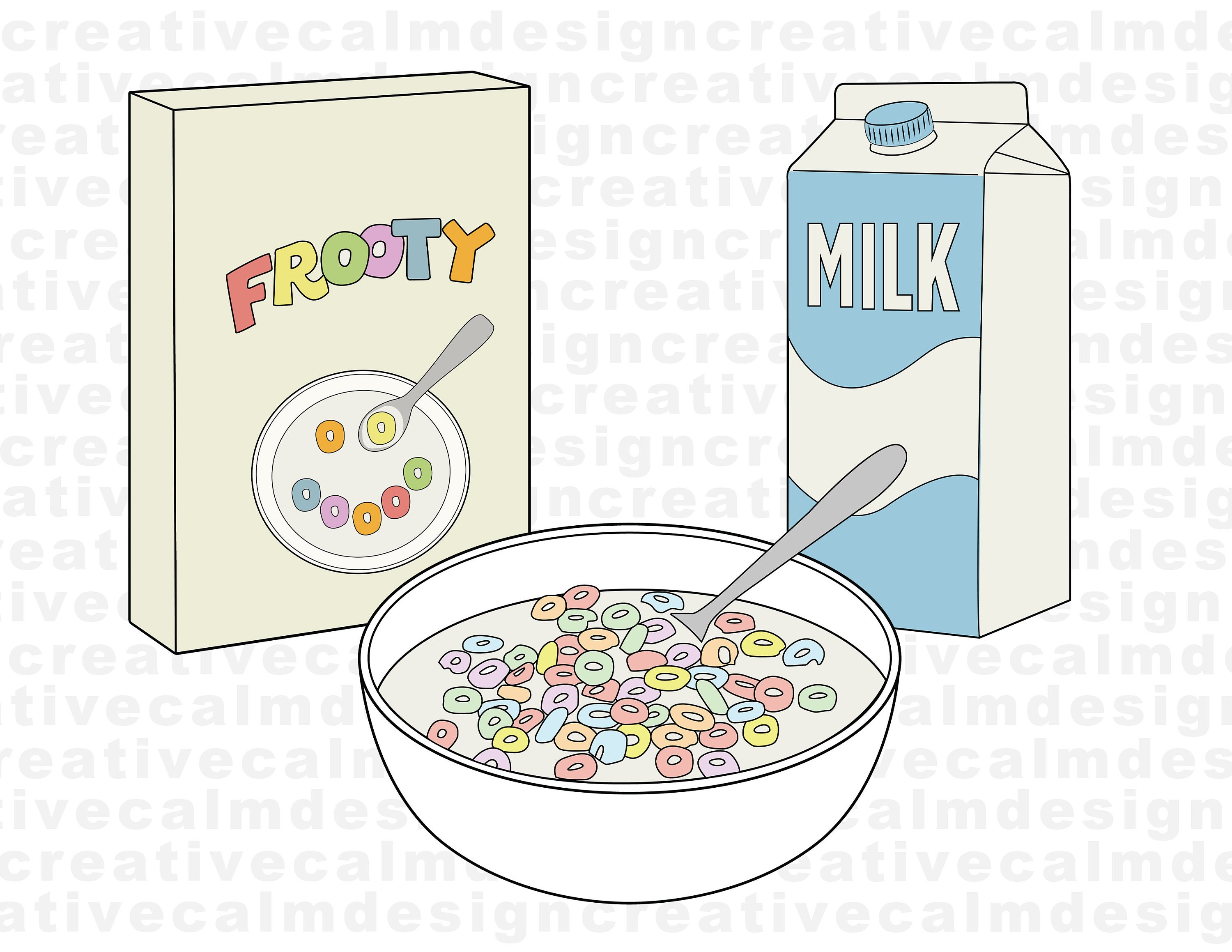 cereal box clip art