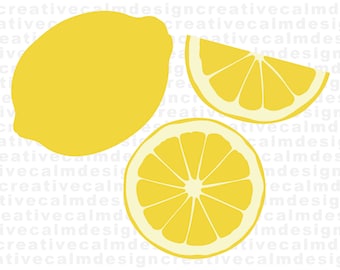 Bundle de citron Clip Art PNG JPG en téléchargement numérique