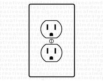 Power Outlet Outline Svg Png Pdf Jpg Download