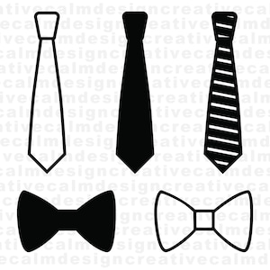 Cravatte e papillon SVG PNG JPG