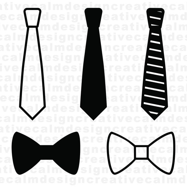 Neckties and Bow Ties SVG PNG JPG