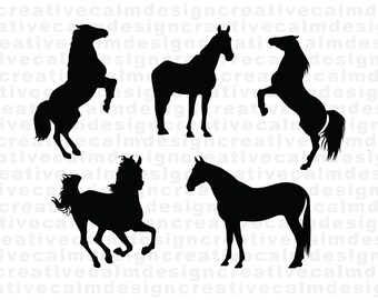 Horse Silhouette PNG JPG