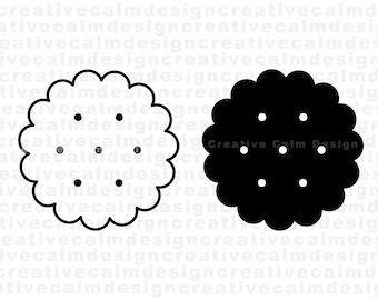 Biscuit Cracker Outline Silhouette Svg Png Pdf Jpg