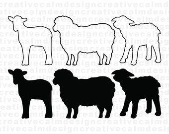 Cheviot Sheep Svg Sheep Silhouette Sheep SVG Cut Files Buck Sheep Svg ...