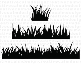 Grass Silhouette Svg Png Pdf Jpg Digital Download