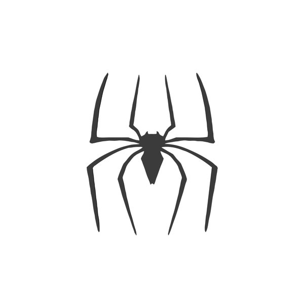 Spider-Man 3D Rubber First Front Spider Symbol Raimi Marvel MCU Logo Emblem Tobey Maguire