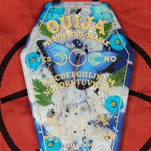 Coffin Shaped Spirit Board Resin Art (made-to-order)