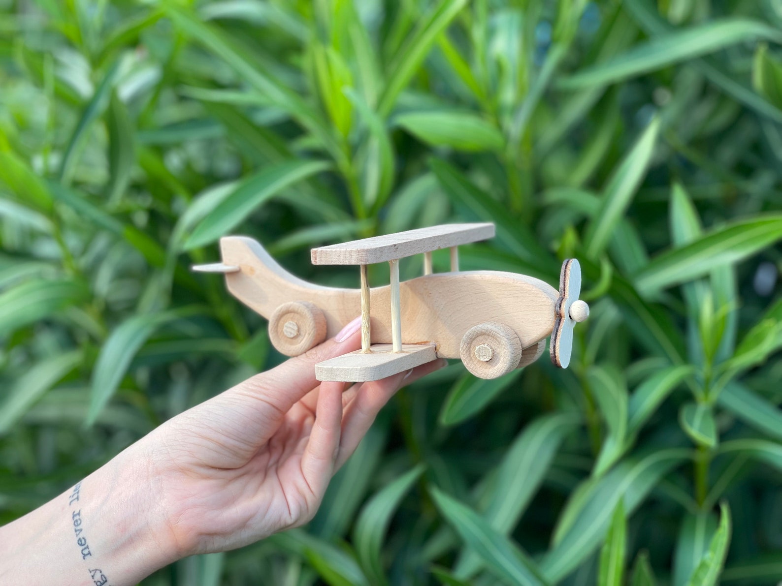 Wooden Airplane Toy Airplanes Wood Toy Plane Wood Toddler Etsy