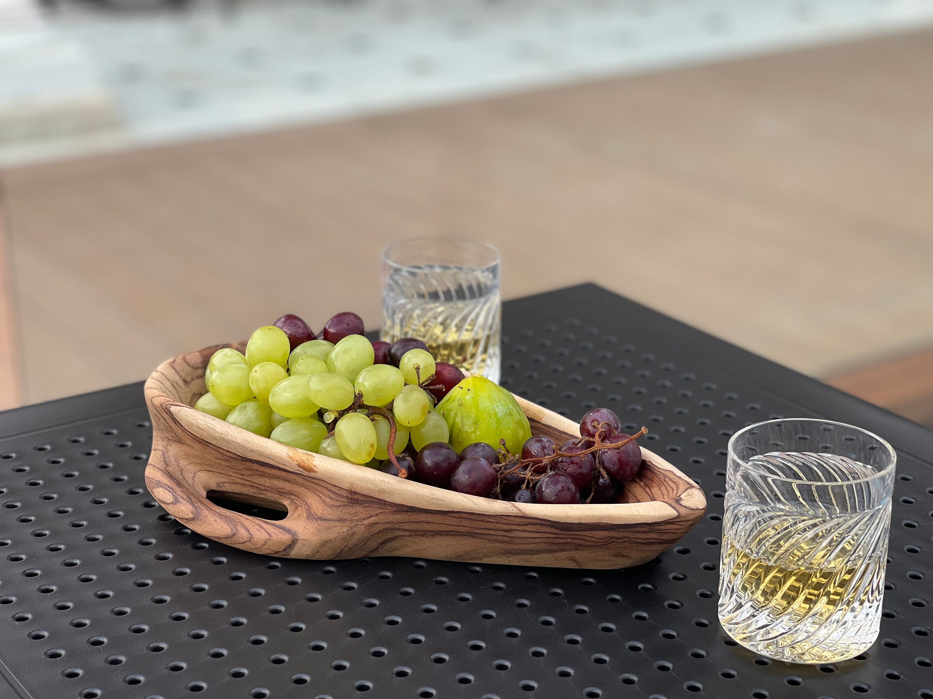 Multipurpose Wooden Bowl Wooden Fruit Bowl Large Wooden Etsy