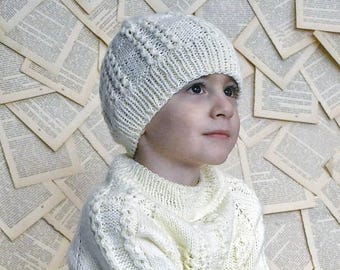 Kids Hat Knitting Pattern | Seamless Knit Hat | Charted Design PDF
