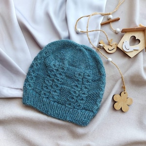 Baby beanie knitting pattern. PDF knit tutorial