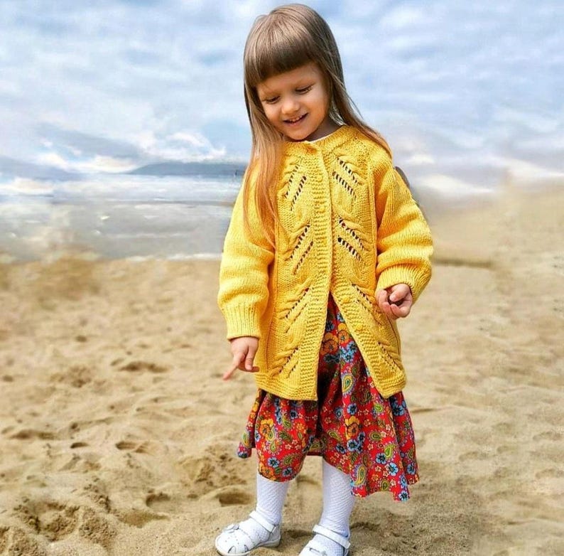 Baby Strickmuster Bundle Strickjacke und Hose PDF Top Down Bild 5