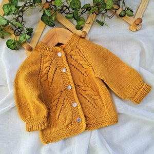 Baby Strickmuster Bundle Strickjacke und Hose PDF Top Down Bild 7