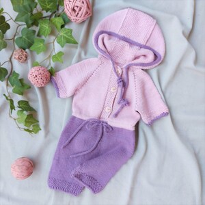 Baby romper knitting tutorial 0 to 5 years instant download PDF pattern