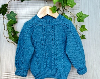 Kids Raglan Sweater Knitting Pattern | Seamless Top-Down Jumper (PDF Pattern, English)
