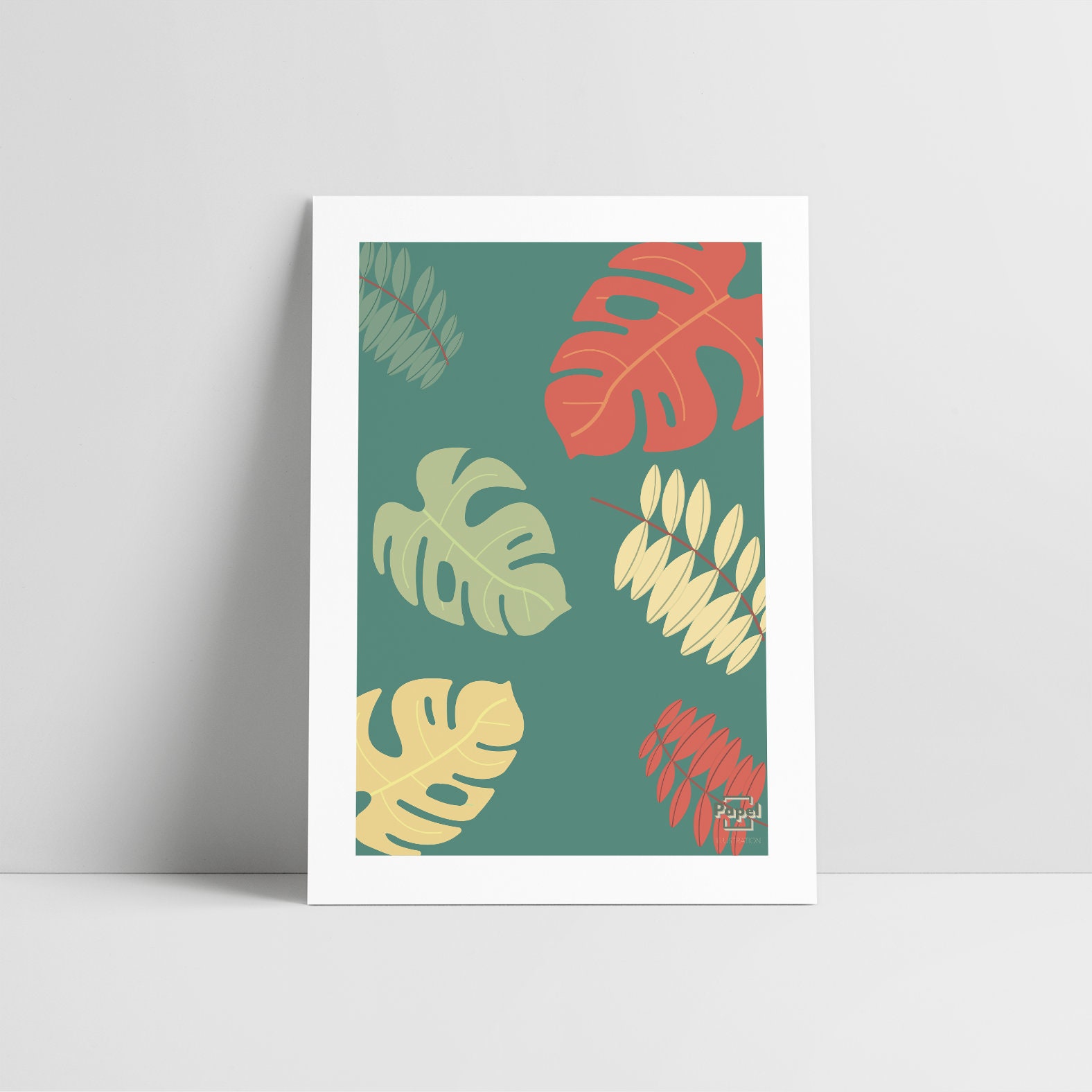 Affiche A3 - Motif Feuille