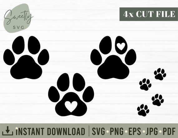 Katzenpfote SVG Katzenpfote SVG Katzenpfote SVG | Etsy