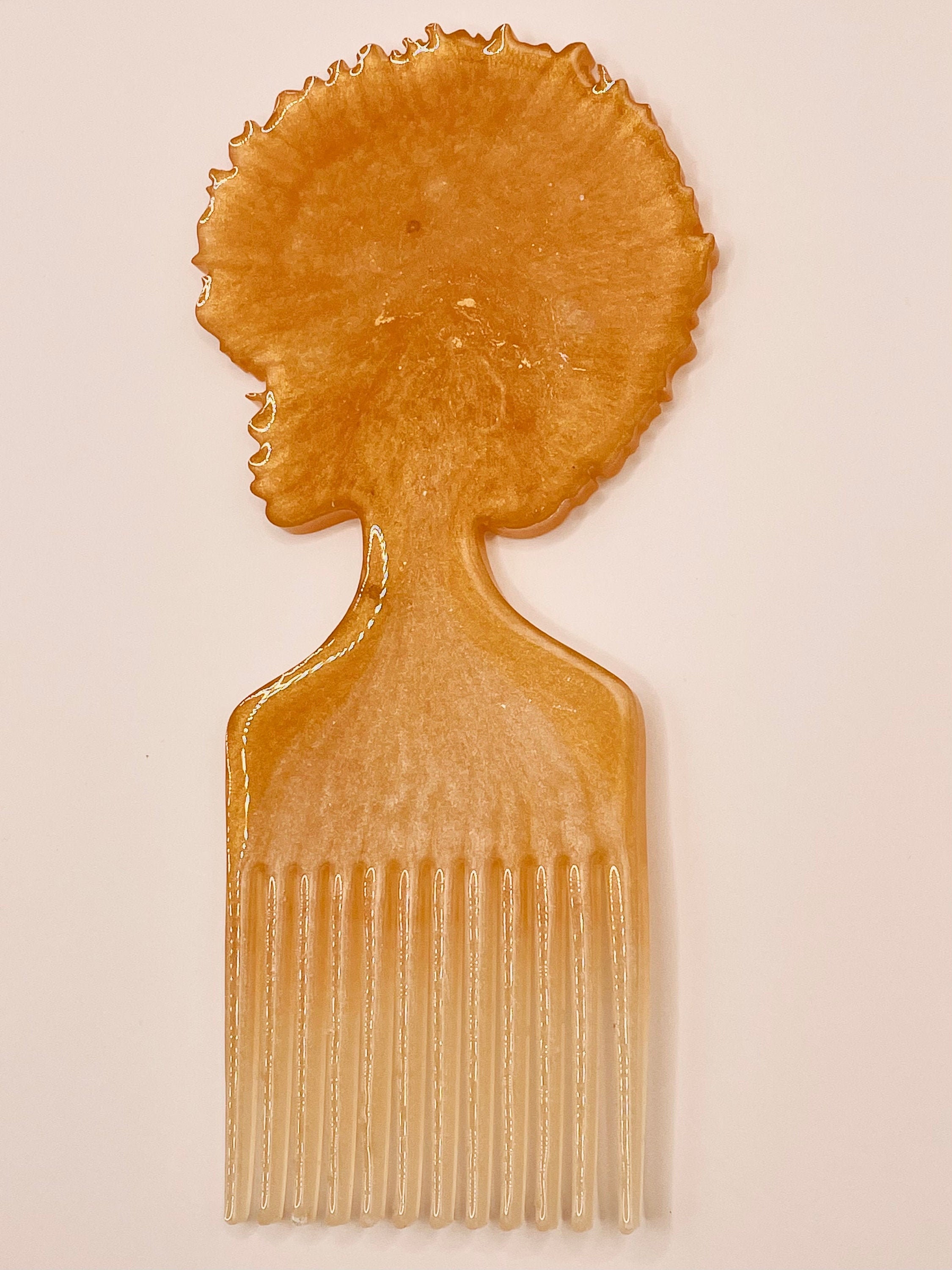 Resin Afro Hair Picks Black Hair Comb Etsy