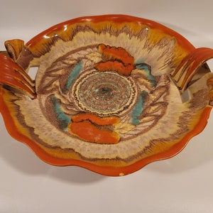 Dumler and Breiden dripware vintage art deco decorative bowl 1930s