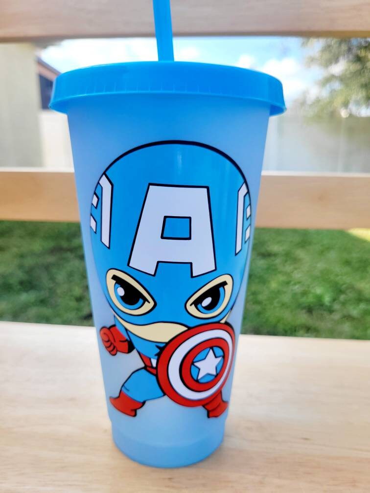 Super Heroes Cups Spiderman Iron Man Captain America Cups Changing ...