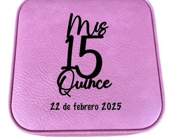 Quinceanera Jewelry Case, Personalized Quinceanera Gift for 15 Year Old Girls, Jewelry Storage Organizer Gift, Personalized Gifts for Her