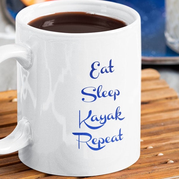 Kayak Related Gifts, Coffee Mug, Kayak Themed Gifts, Kayaking, Nature Lover, Camping