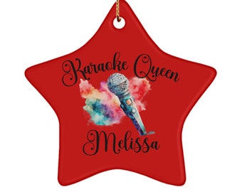 Karaoke queen ornament, karaoke gifts, music gifts, ornaments for singers