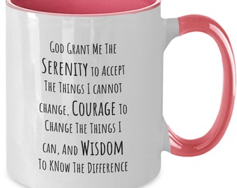 Serenity Prayer Mug, Spiritual Gift