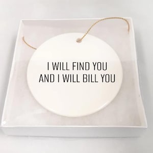 Accounting Ornament, Accounts Receivable Gift, Tax Preparer Ornament