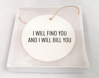 Accounting Ornament, Accounts Receivable Gift, Tax Preparer Ornament