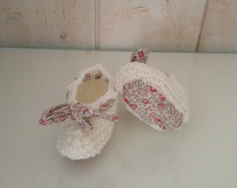 Chaussons Rose Etsy Chaussons Rose Etsy
