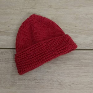 Ensemble brassière cache coeur bonnet et chaussons assortis en laine mérinos rouge et tissu liberty image 7