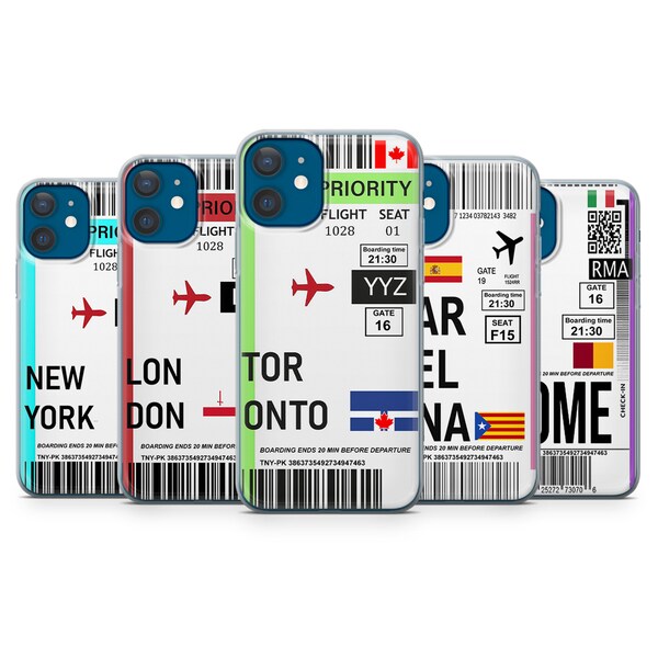 Flight Ticket Phone Case - Etsy