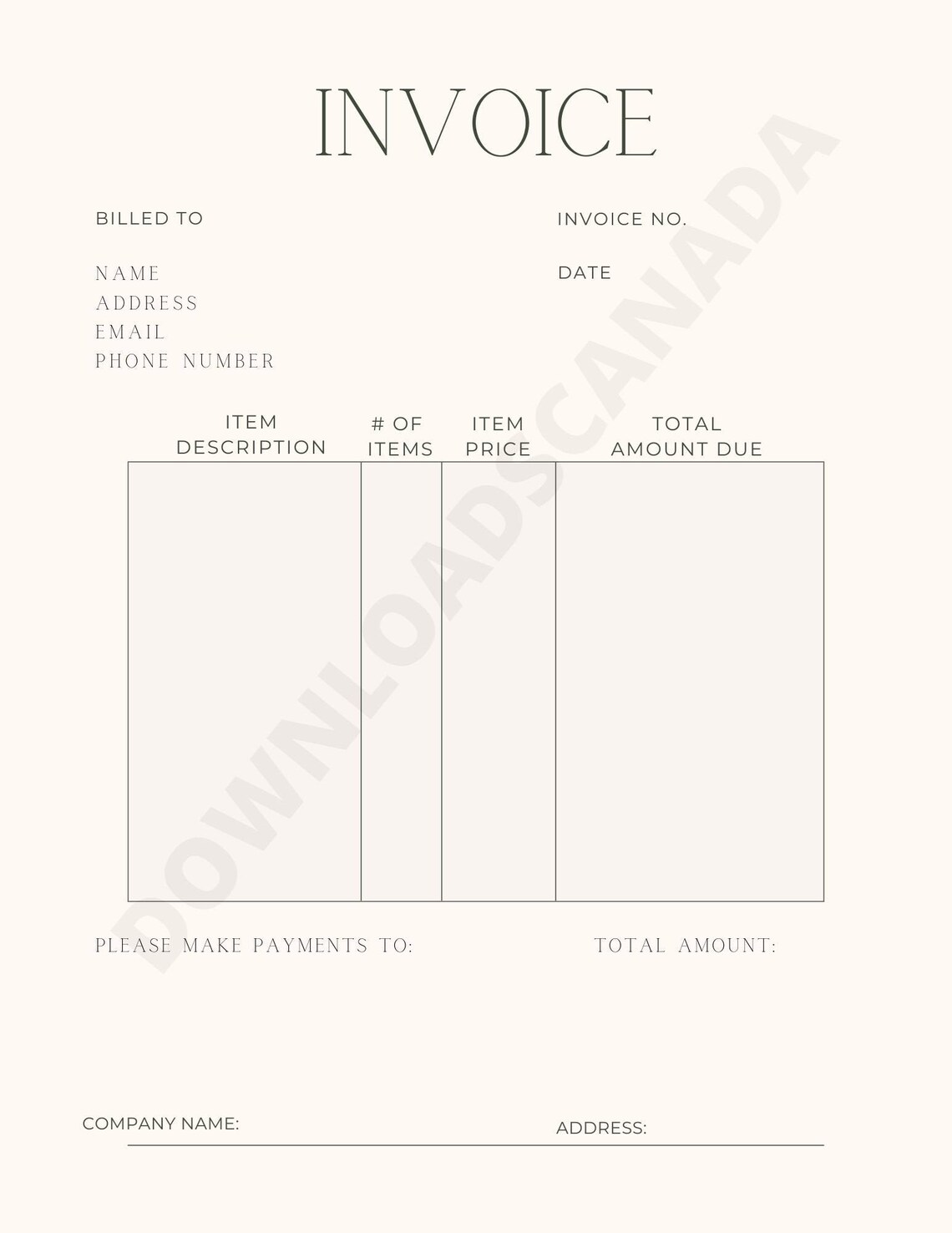 generic invoices templates generic invoices templates