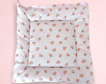 Coussin marguerites délicates | Literie pour lapins, cochons d'Inde et petits animaux