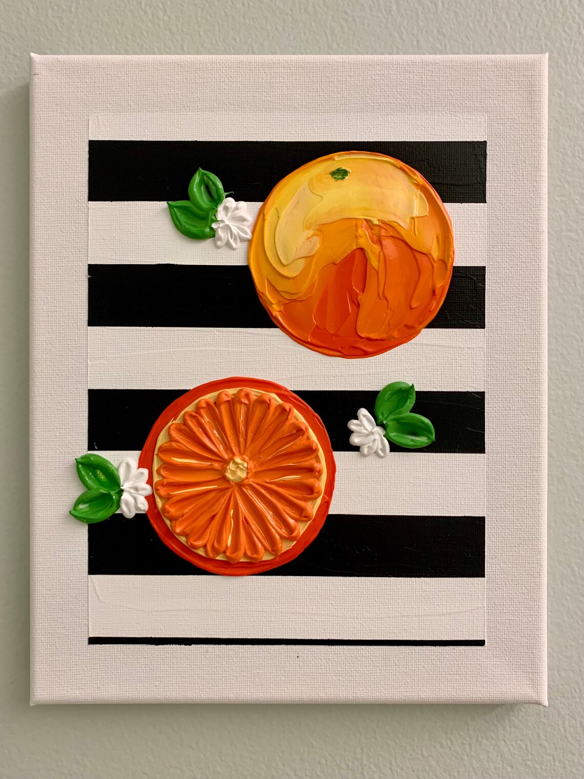 Oranges Wall Art Oranges Painting Fruit Decor New Apartment Etsy