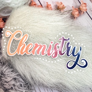 Pegatina de química / Pegatina estética linda para estudiantes y químicos / pegatinas de premed / Regalo para estudiantes de química orgánica de ciencias