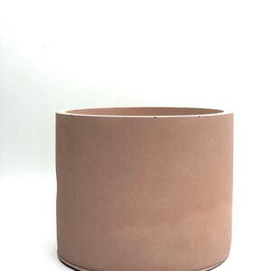 6 Cylinder Plant Pot Unique Concrete Pot for with Drainage Hole for Home Gardening Plant Mom and Dad Gift Idea Farm Collection image 5