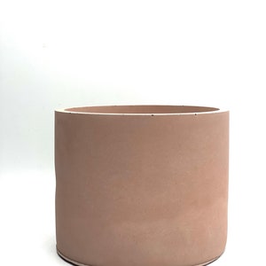 6 Cylinder Plant Pot Unique Concrete Pot for with Drainage Hole for Home Gardening Plant Mom and Dad Gift Idea Farm Collection image 2