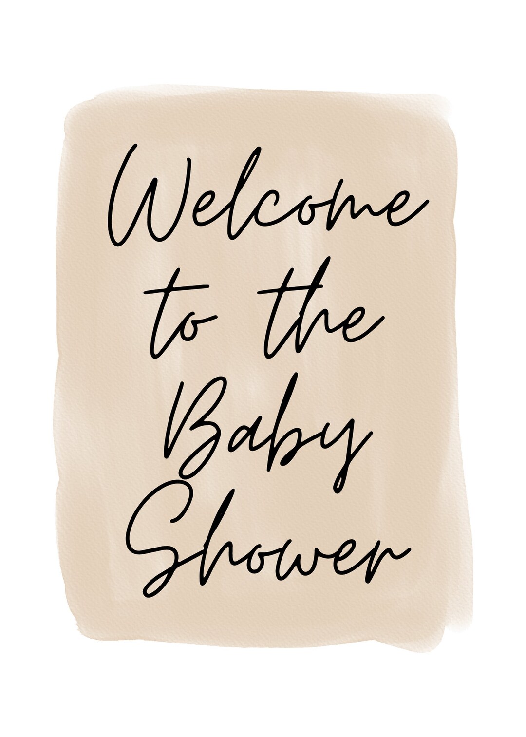 to the Baby Shower Sign Etsy