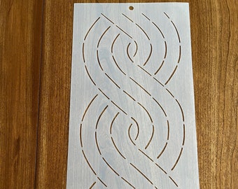 Cable Border Stencil 7-1/2 - Etsy
