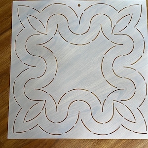Scalloped Block Stencil 16-3/4&quot;