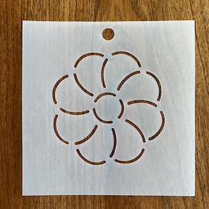 Flower stencil 3.5&quot;