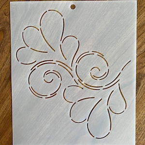 Feather Stipple Stencil 8-1/2"
