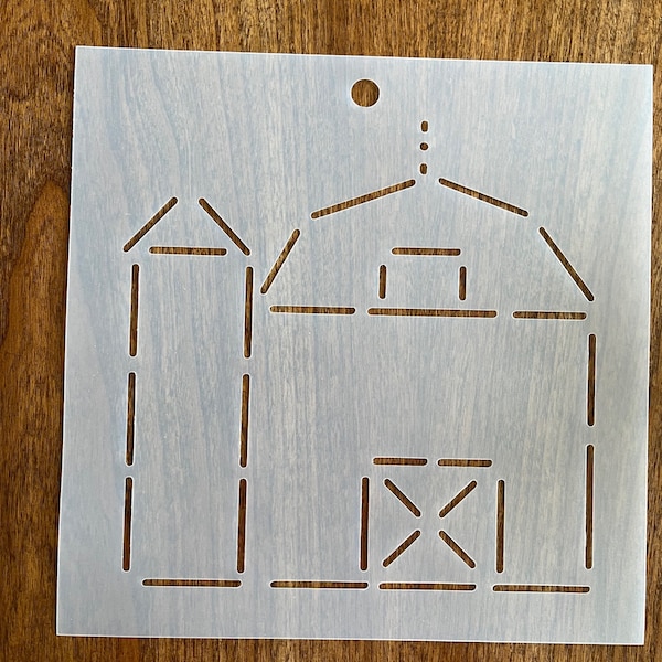 Barn Stencil Etsy