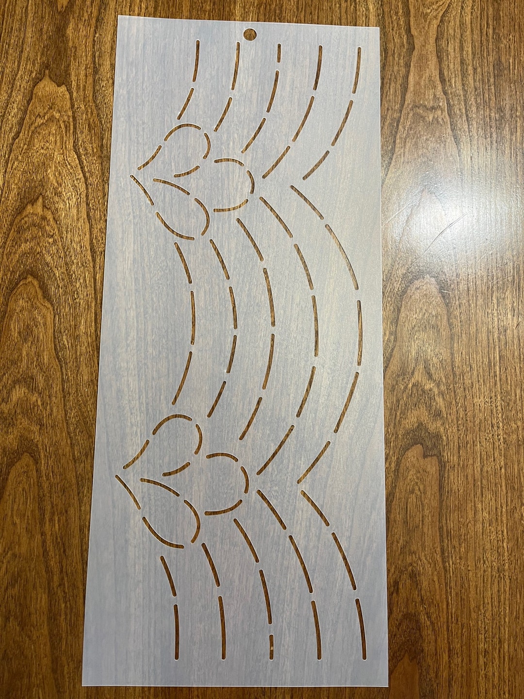 6 Scallops & Buds Border Quilt Stencil Etsy