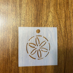 Miniatur Sanddollar Schablone 6mm