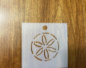 Miniature Sand Dollar Stencil 2-1/4"