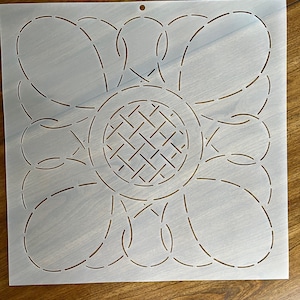 Loops and lattice stencil block 16-1/4"