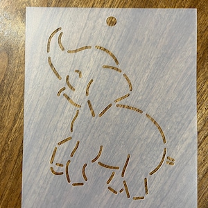 Elephant Stencil 6&quot;